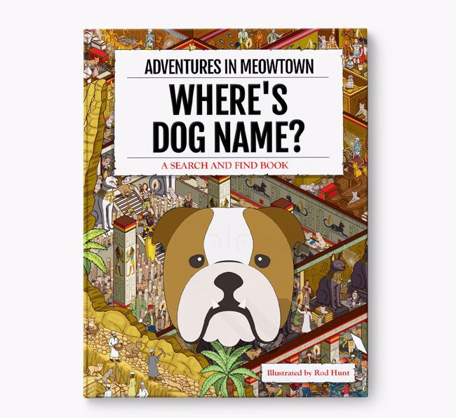Personalised English Bulldog Book: Where's English Bulldog? Volume 2